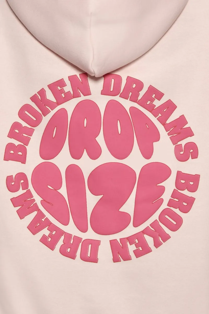 Frauen<Dropsize Broken Dreams Circle Hoodie Pink