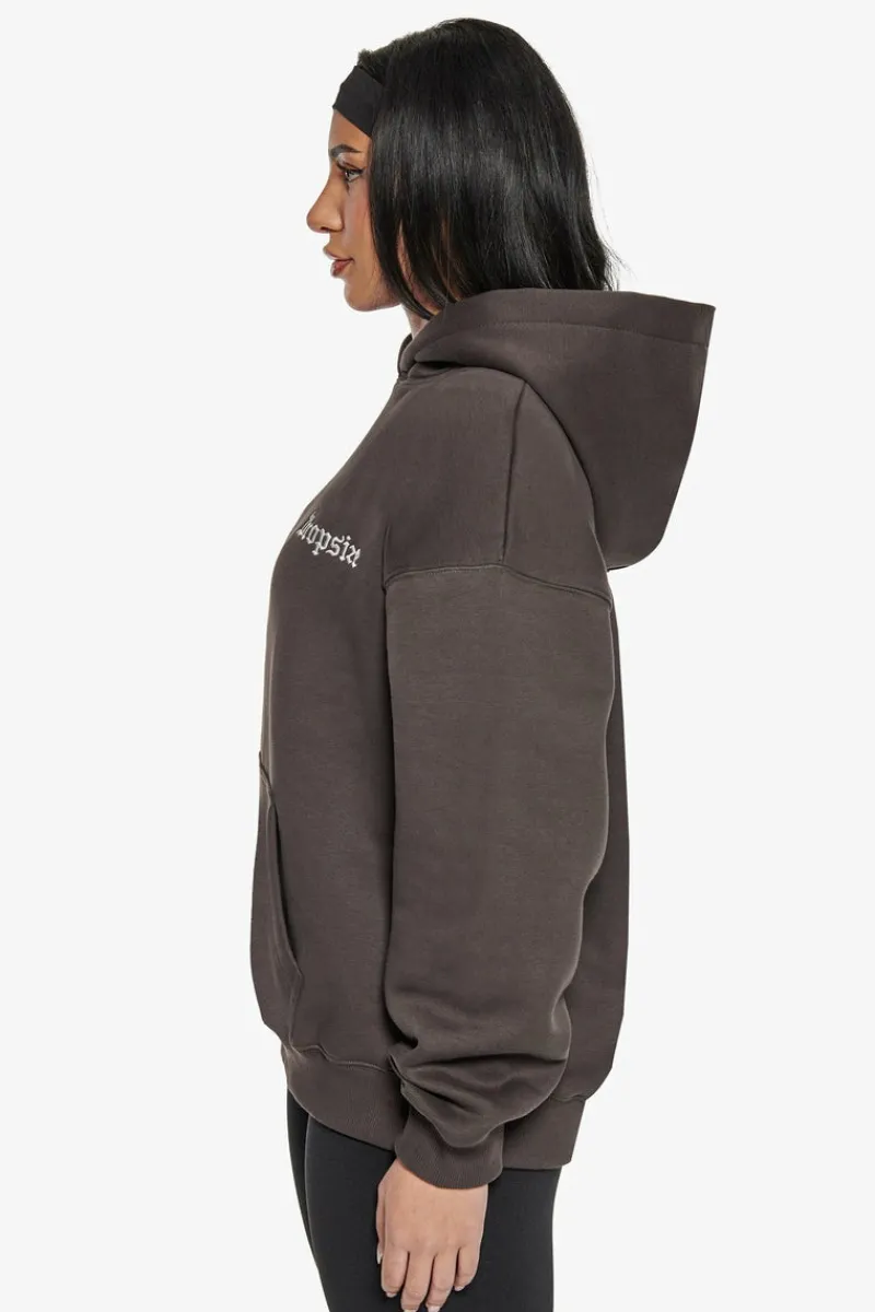 Frauen<Dropsize Broken Dreams Circle Hoodie Washed Black