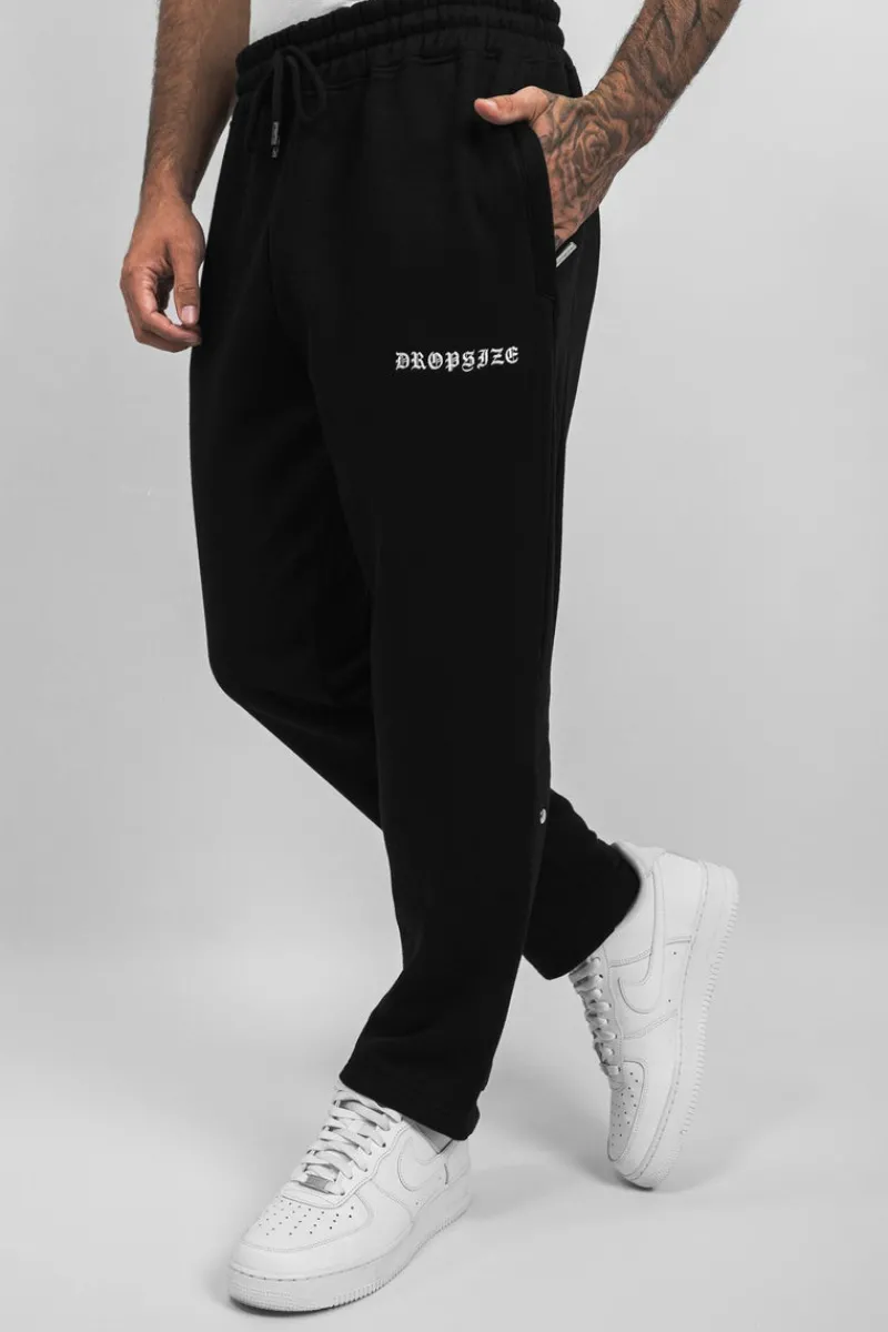 Jogging<Dropsize Button Pant Black