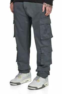 Cargos<Dropsize Double Cargo Pocket Workwear Pants Grey