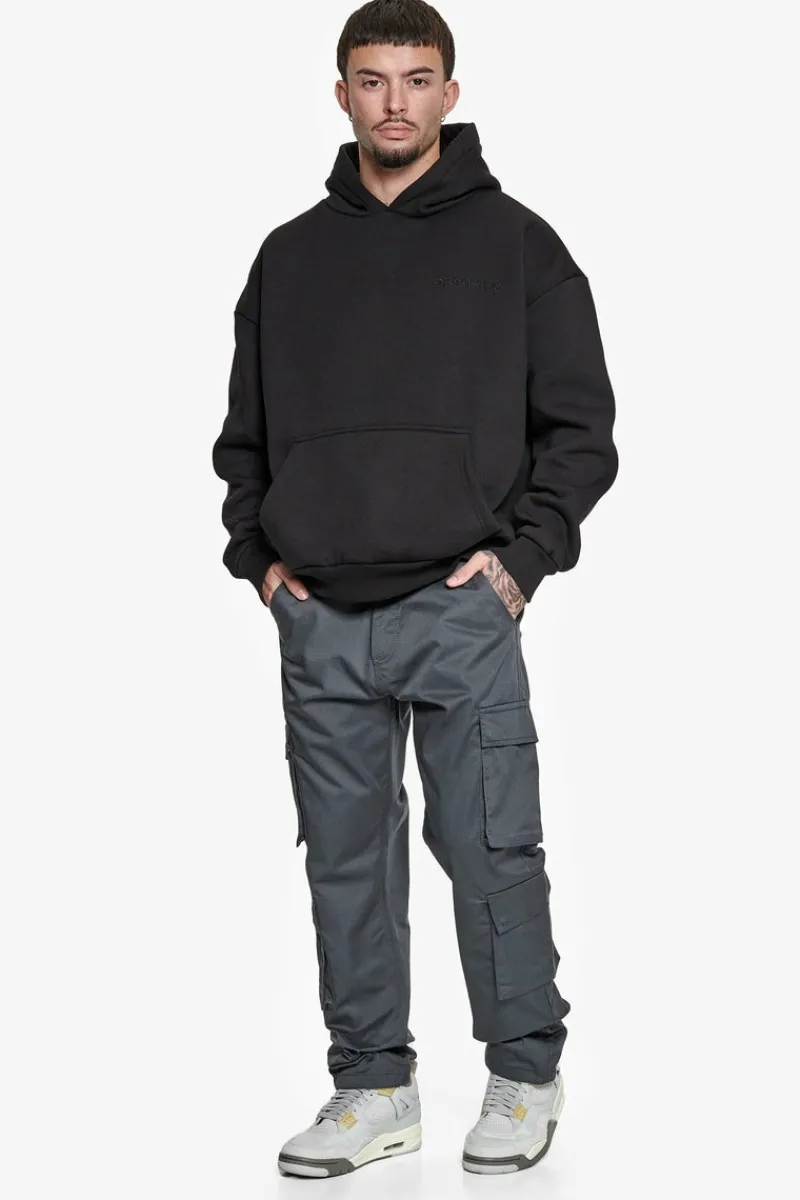 Cargos<Dropsize Double Cargo Pocket Workwear Pants Grey