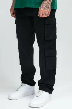 Cargos<Dropsize Double Pocket Cargo Pant Black