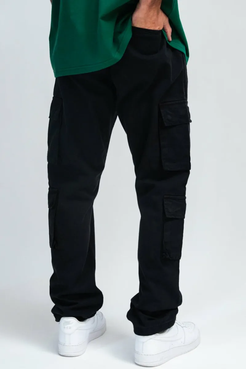 Cargos<Dropsize Double Pocket Cargo Pant Black