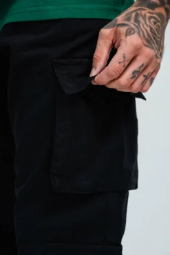 Cargos<Dropsize Double Pocket Cargo Pant Black