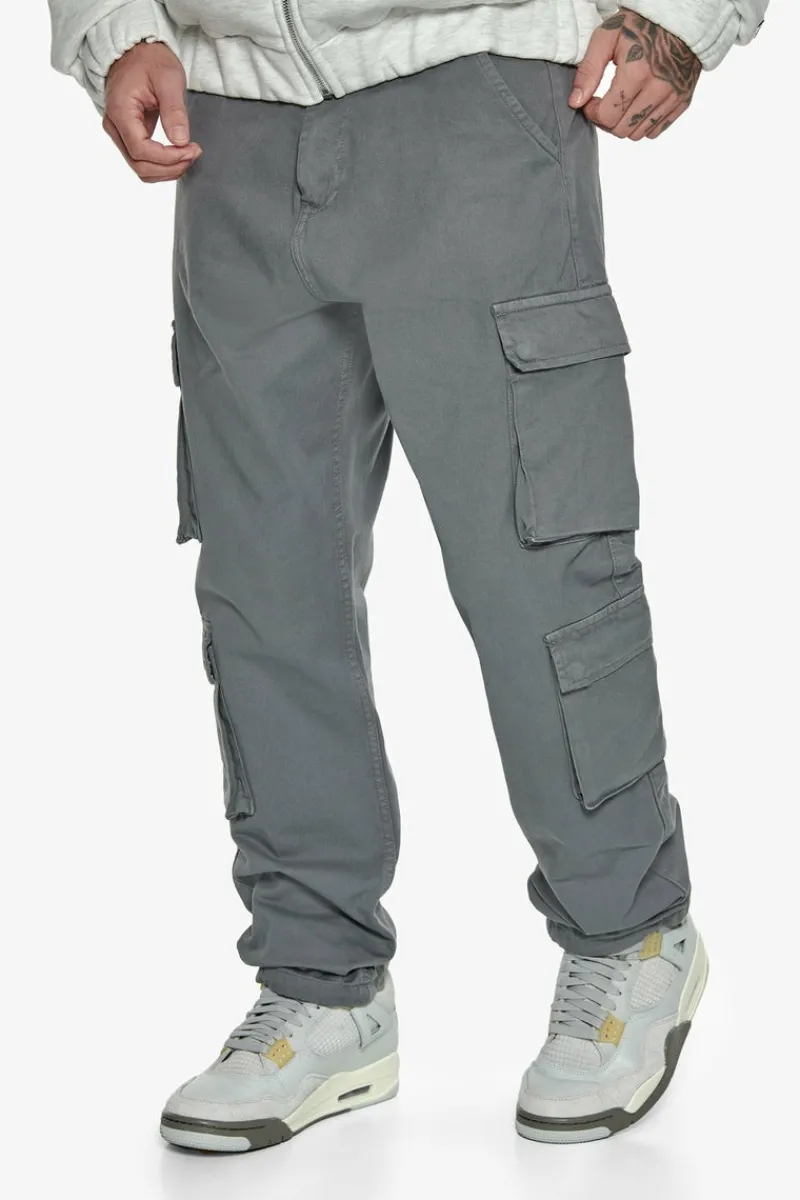 Cargos<Dropsize Double Pocket Cargo Pant Grey
