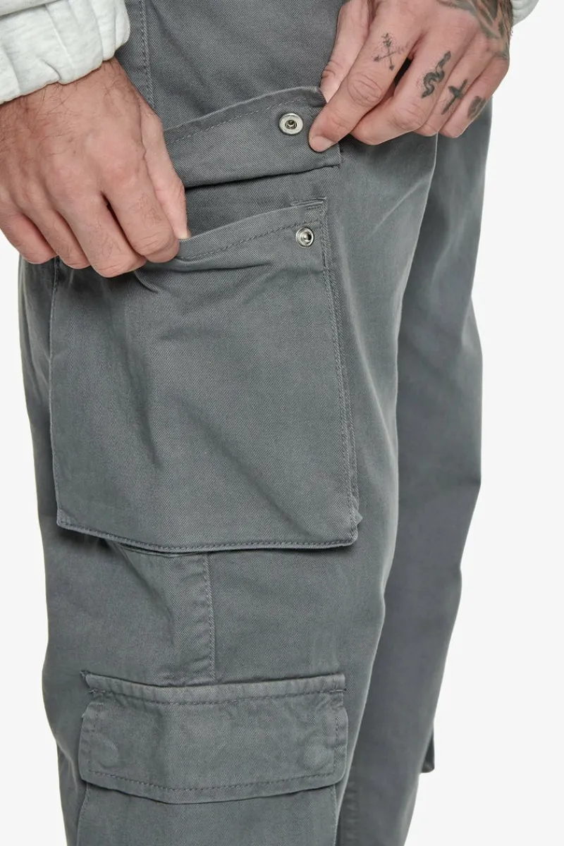 Cargos<Dropsize Double Pocket Cargo Pant Grey