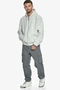 Cargos<Dropsize Double Pocket Cargo Pant Grey