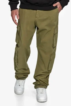 Cargos<Dropsize Double Pocket Cargo Pant Olive