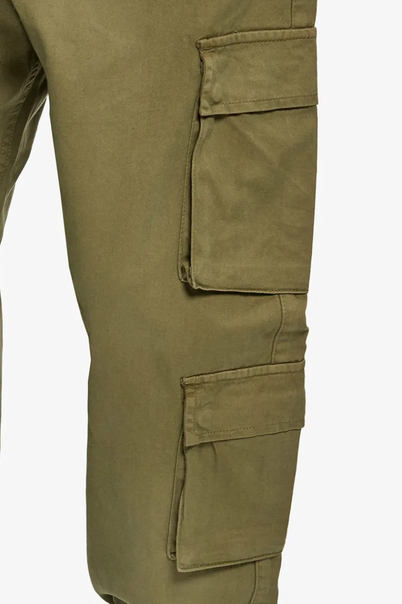 Cargos<Dropsize Double Pocket Cargo Pant Olive