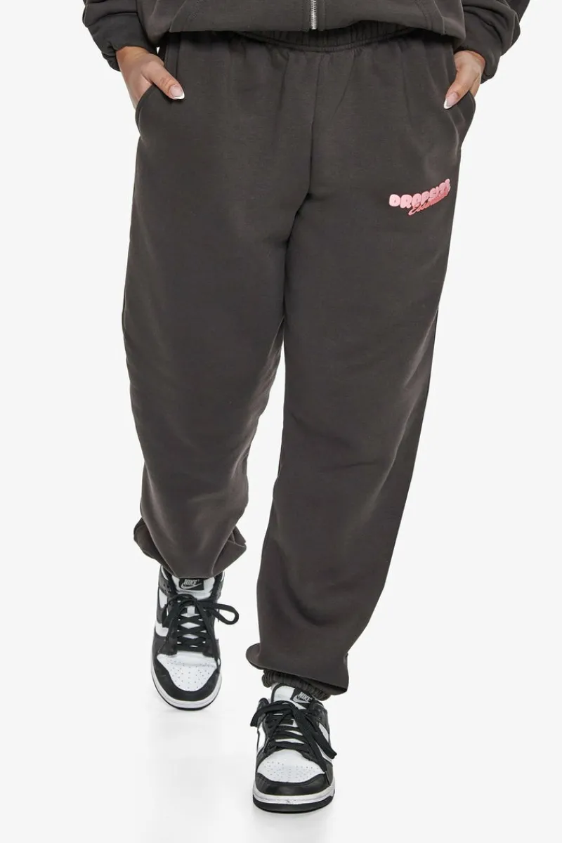 Frauen<Dropsize Essential Crew Sweat Jogger Washed Black