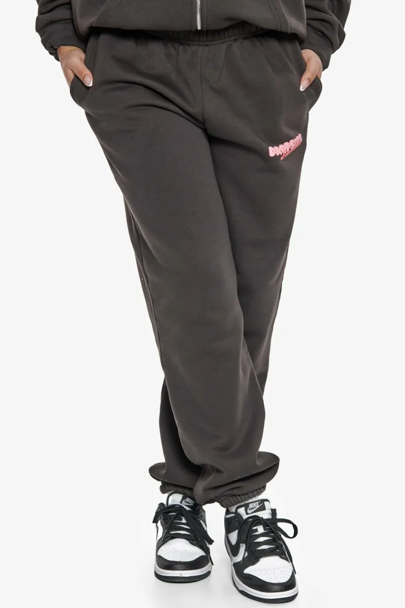 Frauen<Dropsize Essential Crew Sweat Jogger Washed Black