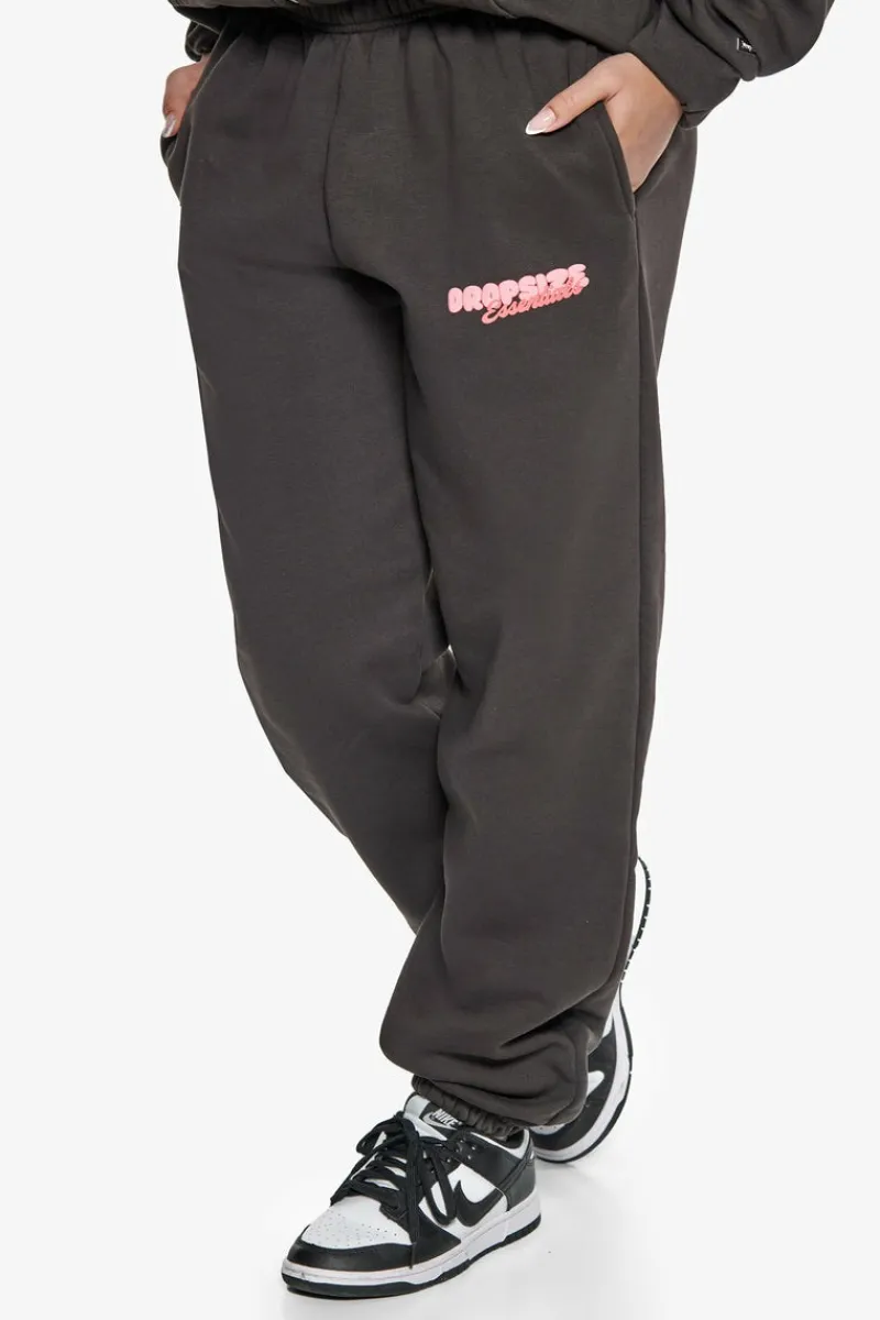 Frauen<Dropsize Essential Crew Sweat Jogger Washed Black
