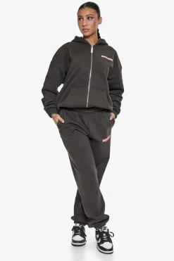 Frauen<Dropsize Essential Crew Sweat Jogger Washed Black