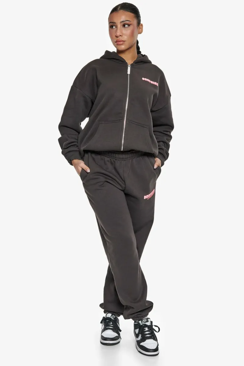 Frauen<Dropsize Essential Crew Sweat Jogger Washed Black