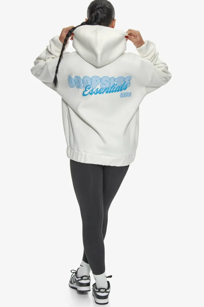 Frauen<Dropsize Essential Crew Zip Hoodie Cream White