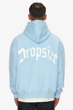 Hoodie<Dropsize Heavy Backlogo Hoodie Baby Blue / White