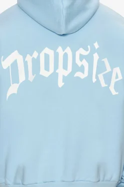 Hoodie<Dropsize Heavy Backlogo Hoodie Baby Blue / White