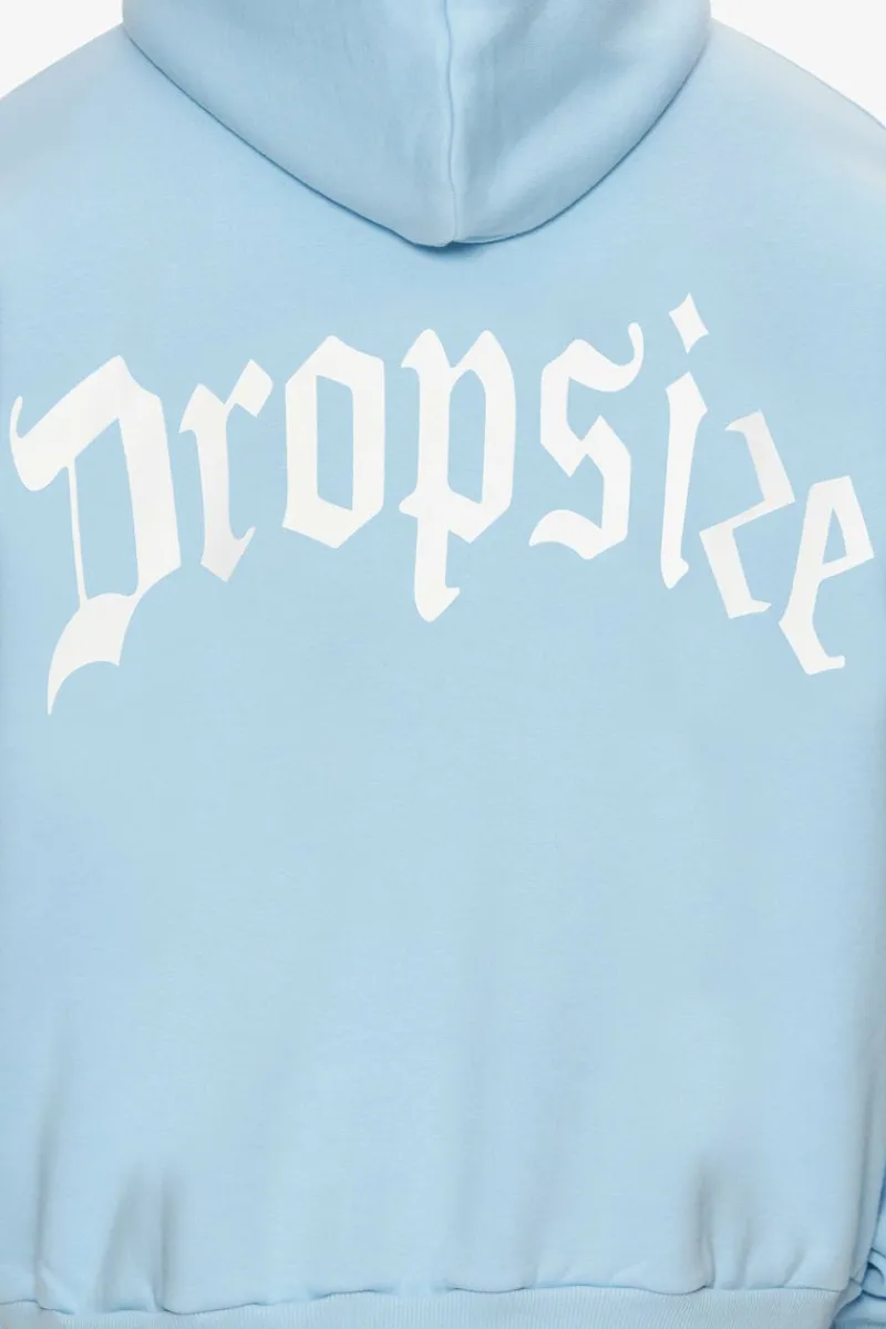 Hoodie<Dropsize Heavy Backlogo Hoodie Baby Blue / White