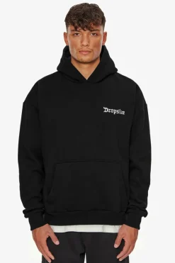 Hoodie<Dropsize Heavy Backlogo Hoodie Black / White