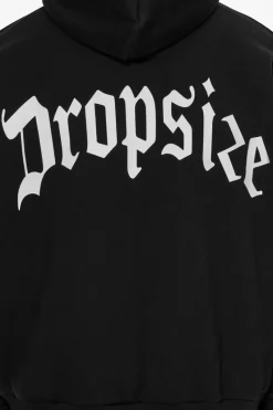 Hoodie<Dropsize Heavy Backlogo Hoodie Black / White