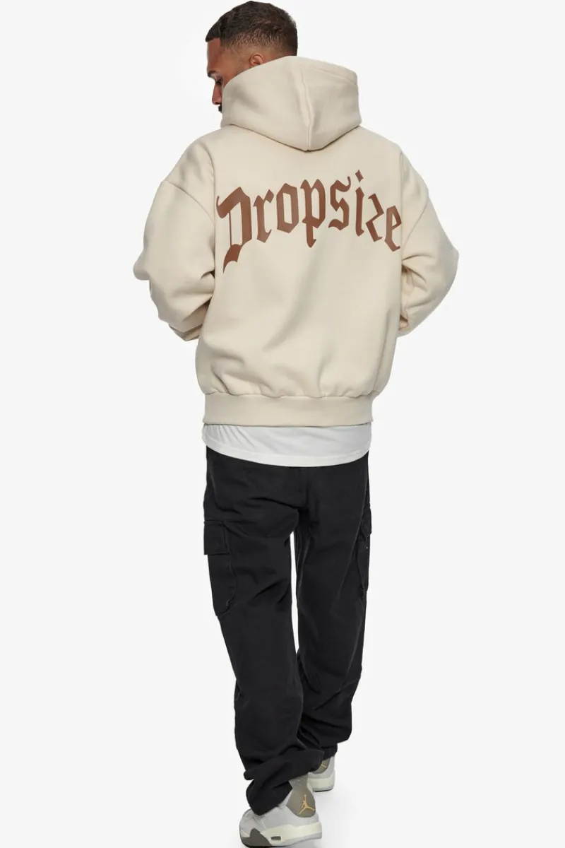 Hoodie<Dropsize Heavy Backlogo Hoodie Coconut Milk / Brown