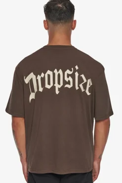 T-Shirt<Dropsize Heavy Backlogo T-Shirt Chocolate Brown