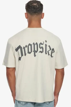 T-Shirt<Dropsize Heavy Backlogo T-Shirt Coconut Milk / Grey