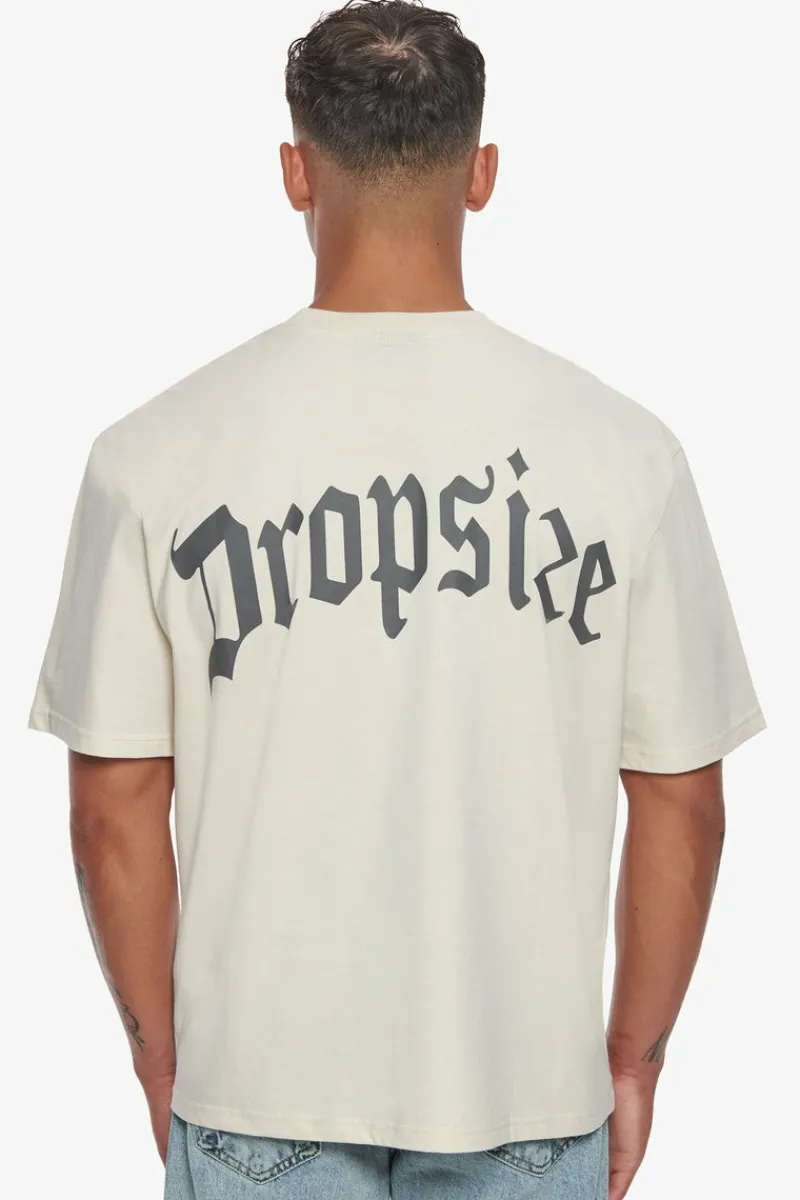 T-Shirt<Dropsize Heavy Backlogo T-Shirt Coconut Milk / Grey