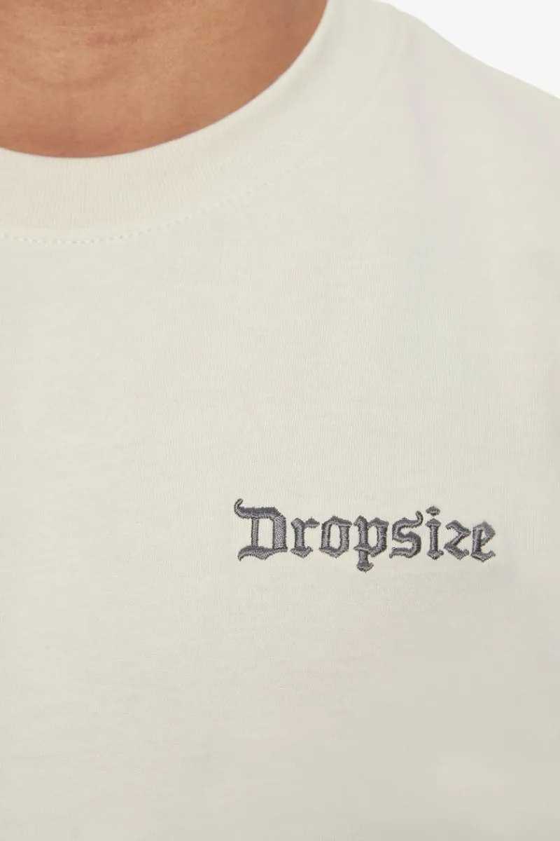 T-Shirt<Dropsize Heavy Backlogo T-Shirt Coconut Milk / Grey
