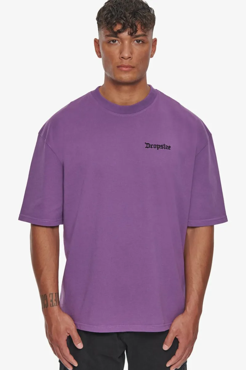 T-Shirt<Dropsize Heavy Backlogo T-Shirt Washed Purple