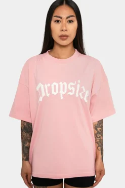 Frauen<Dropsize Heavy Big Logo T-Shirt Pink
