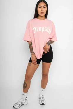 Frauen<Dropsize Heavy Big Logo T-Shirt Pink