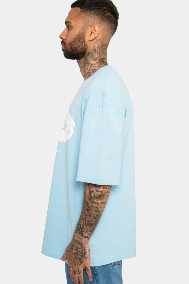 T-Shirt<Dropsize Heavy Broken Dreams T-Shirt Baby Blue