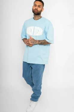 T-Shirt<Dropsize Heavy Broken Dreams T-Shirt Baby Blue