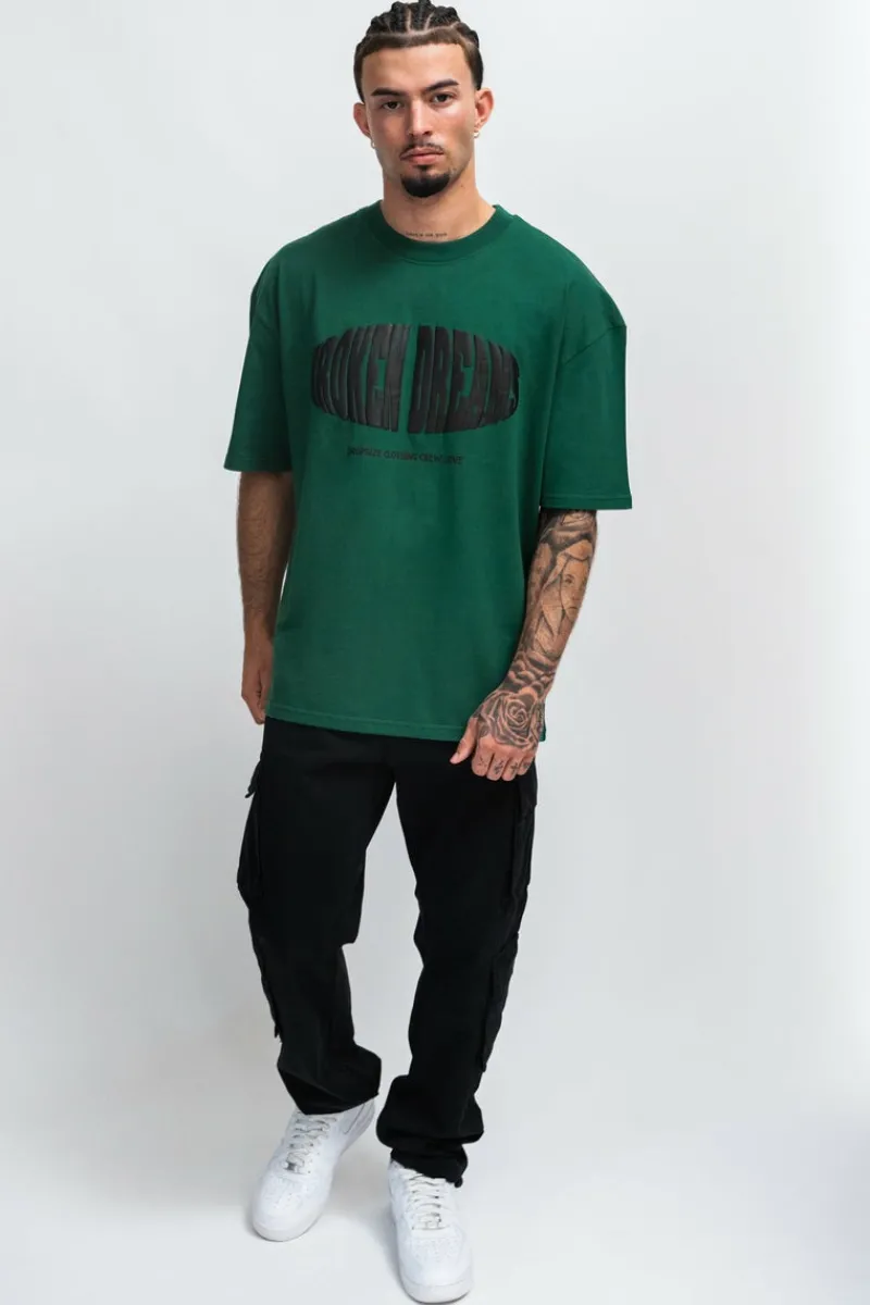 T-Shirt<Dropsize Heavy Broken Dreams T-Shirt Green