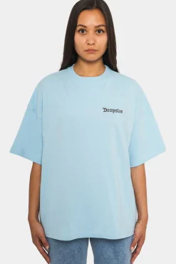 Frauen<Dropsize Heavy Broken Heart T-Shirt Baby Blue