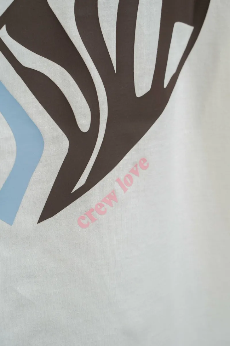 Frauen<Dropsize Heavy Broken Heart T-Shirt Cream White