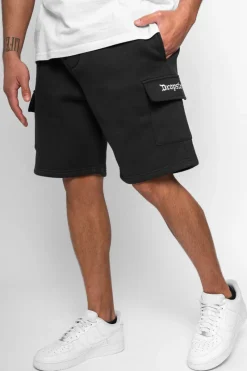 Shorts<Dropsize Heavy Cargo Sweat Short Washed Black
