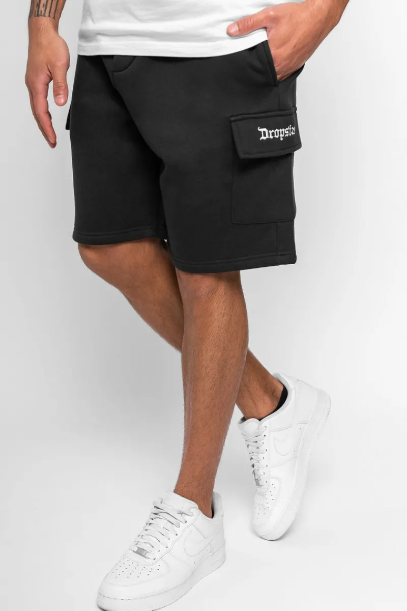 Shorts<Dropsize Heavy Cargo Sweat Short Washed Black