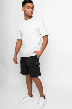 Shorts<Dropsize Heavy Cargo Sweat Short Washed Black