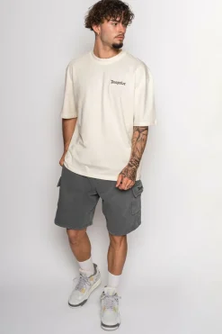 Shorts<Dropsize Heavy Cargo Sweat Short Washed Grey