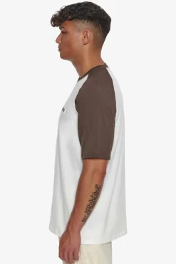 T-Shirt<Dropsize Heavy Coloured Arms T-Shirt Chocolate/ Cream