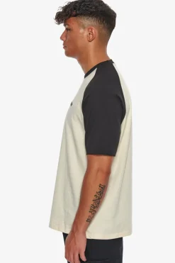 T-Shirt<Dropsize Heavy Coloured Arms T-Shirt Coconut Milk/ Black