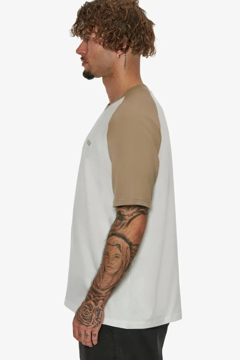 T-Shirt<Dropsize Heavy Coloured Arms T-Shirt Silvermink/ Cream