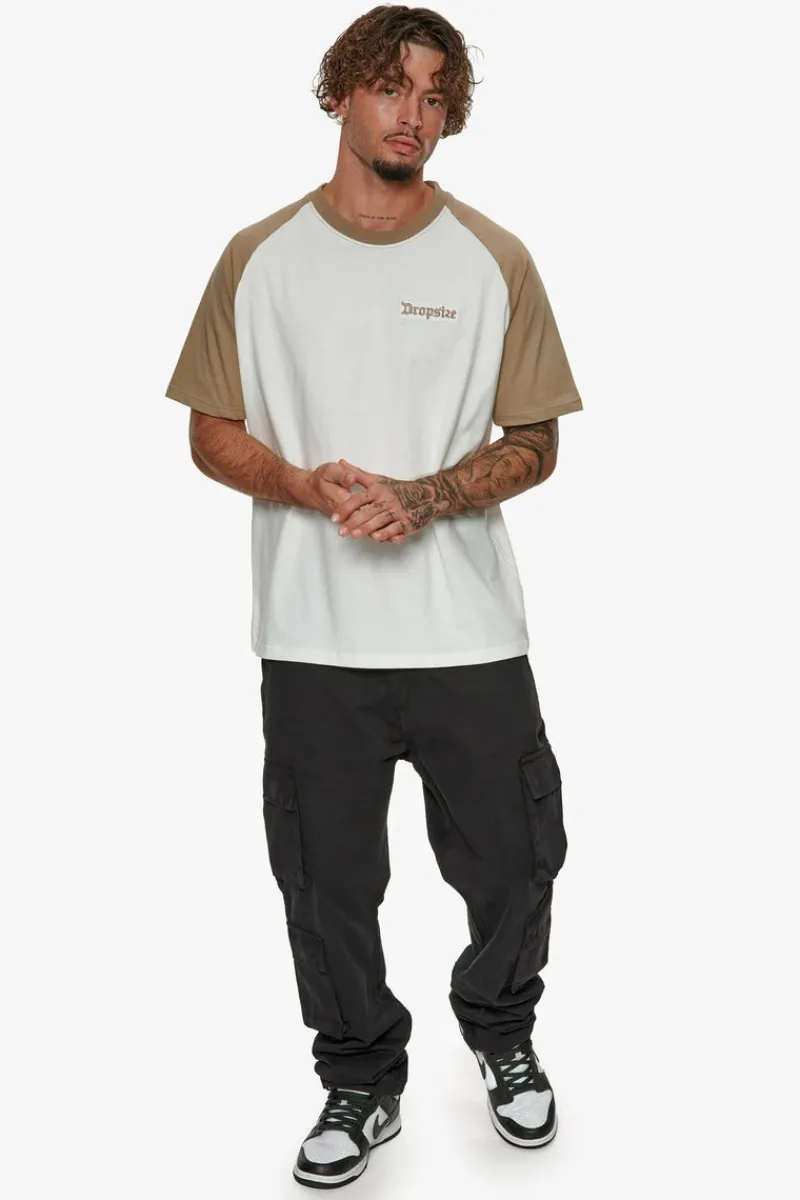 T-Shirt<Dropsize Heavy Coloured Arms T-Shirt Silvermink/ Cream