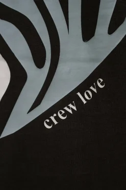 T-Shirt<Dropsize Heavy Crew Heart T-Shirt Washed Black