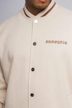 Jacken<Dropsize Heavy Crime College Jacket Coconut Milk Brown