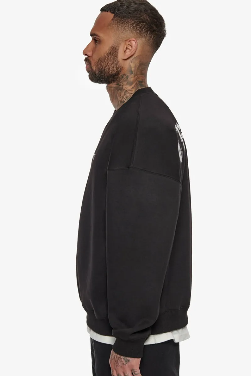 Sweater<Dropsize Heavy Crime Crewneck Sweater Black