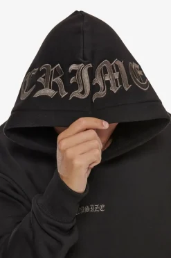 Hoodie<Dropsize Heavy Crime Hood Hoodie Black