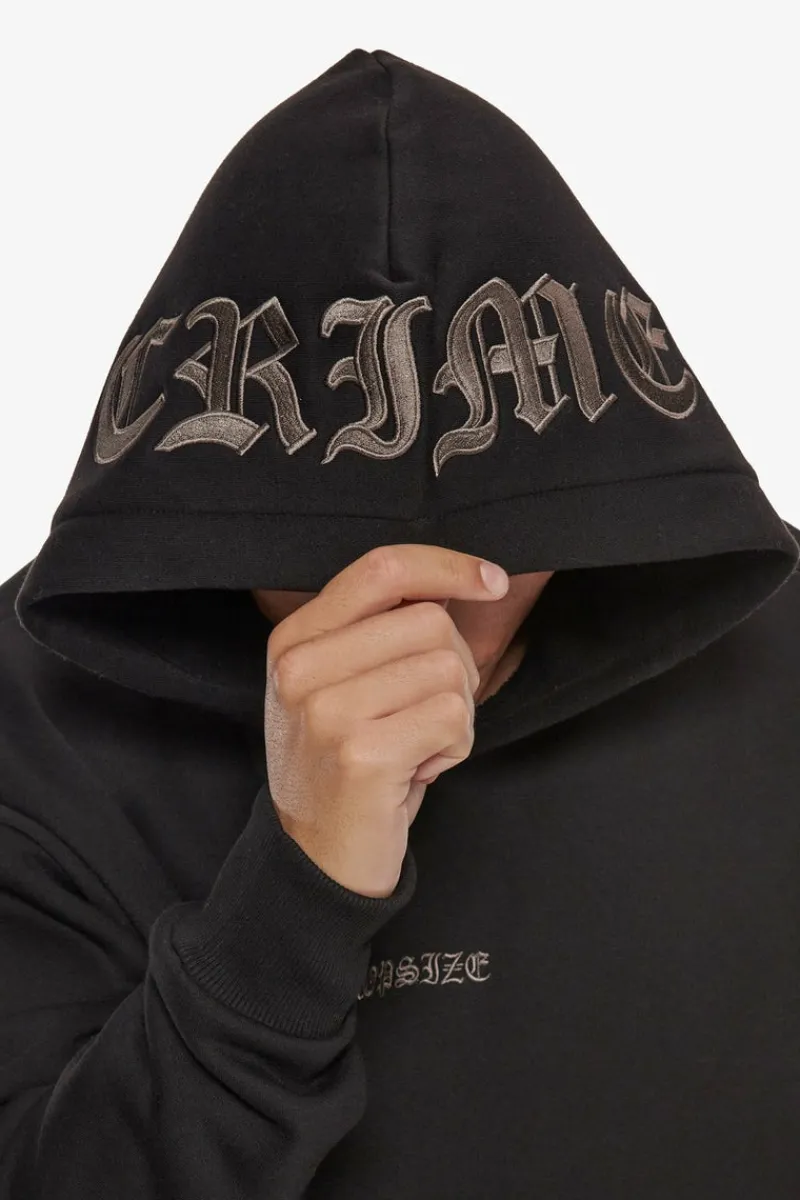 Hoodie<Dropsize Heavy Crime Hood Hoodie Black